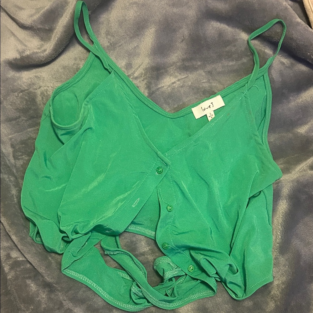 Love J Green Camisole Top